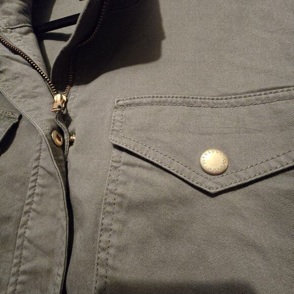 Talbots Military Utility Field Jacket Womens Plus 1X Green Coat 90s Y2K Gorpcore - Picture 6 of 13